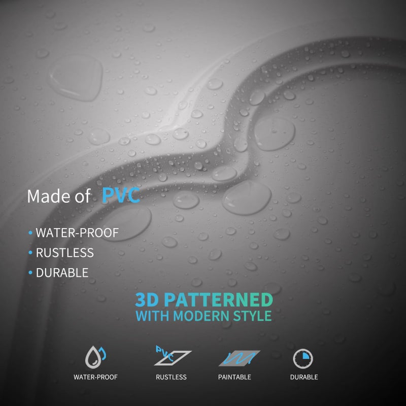 Art3d فن 3D 12 عبوة بلاط سقف معلق 2x4 قدم، ألواح تغطية سقف PVC زخرفية 24x48 بوصة للقاعة والحمام والمطبخ، تغطي 96 قدم مربع، أبيض - Image 5