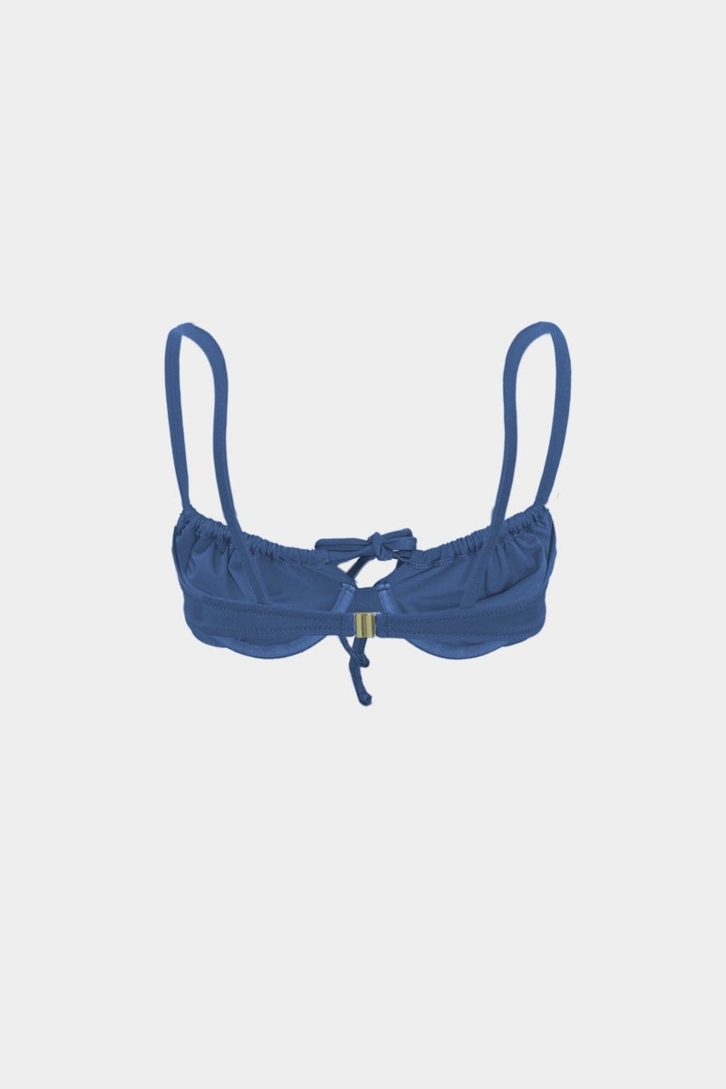 Açelya Okcu Azalea Okcu Premium Shirred Detail Luna Slim Fit Women's Bikini Top  - Image 4