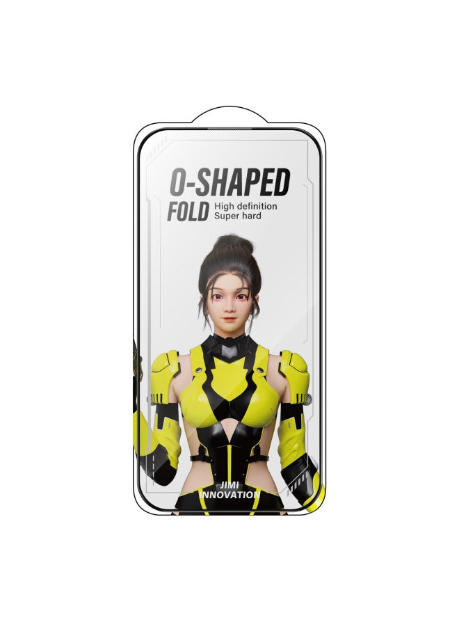 Generic - Replenishment Tempered Film O-type Enhanced Electroplating Folding 10 Pieces Independent Packaging Suitable For Huawei For Apple Super Clear Mobile Phone Film-Color:D41 NOVA11-Size:Super Reinforced Electroplated Tempered Film (ten-in-one) - Image 1