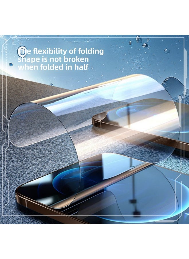 Generic - Replenishment Tempered Film O-type Enhanced Electroplating Folding 10 Pieces Independent Packaging Suitable For Huawei For Apple Super Clear Mobile Phone Film-Color:D41 NOVA11-Size:Super Reinforced Electroplated Tempered Film (ten-in-one) - Image 1