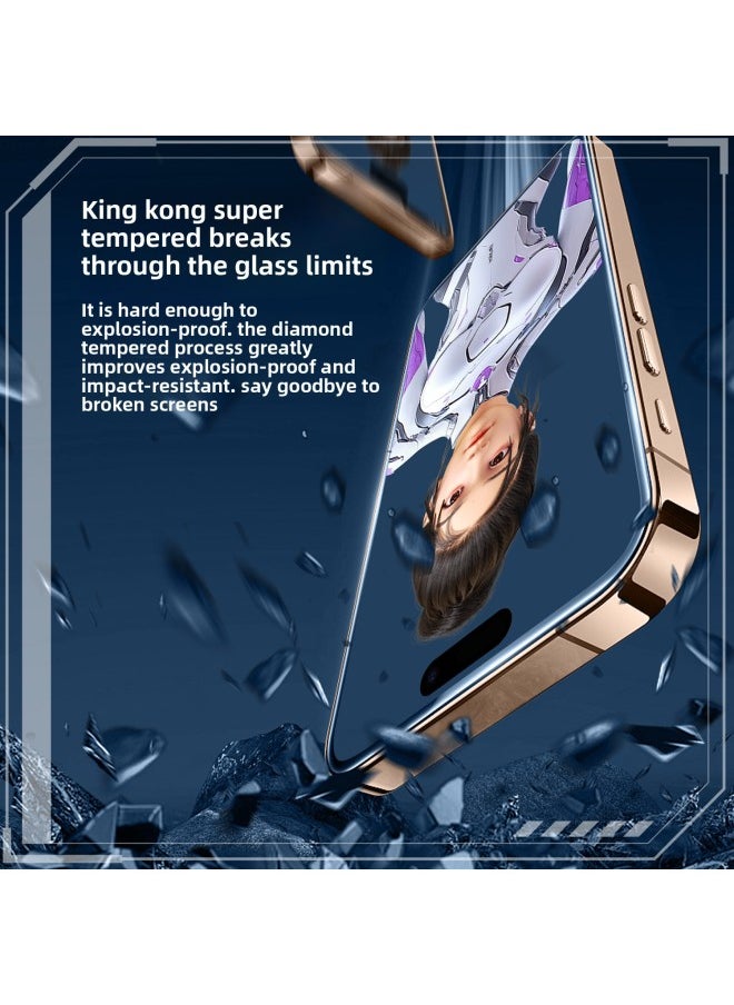 Generic - Replenishment Tempered Film O-type Enhanced Electroplating Folding 10 Pieces Independent Packaging Suitable For Huawei For Apple Super Clear Mobile Phone Film-Color:D41 NOVA11-Size:Super Reinforced Electroplated Tempered Film (ten-in-one) - Image 1