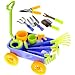 PowerTRC Garden Wagon Tools Toy Set 15 Pcs Kids Gardening Tools Wagon Toy Set Outdoor Toddler Toys Kids Gardening Set Beach Sand Garden Toys - Image 4