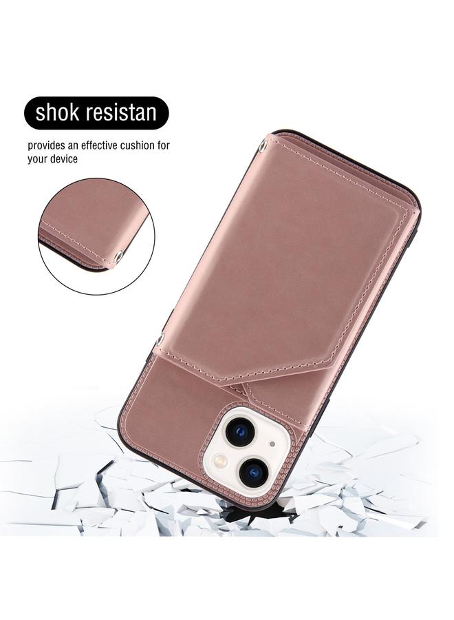 erorex Case For iPhone 15 Plus Skin Feel PU + TPU + PC Back Cover Shockproof Case - Image 3
