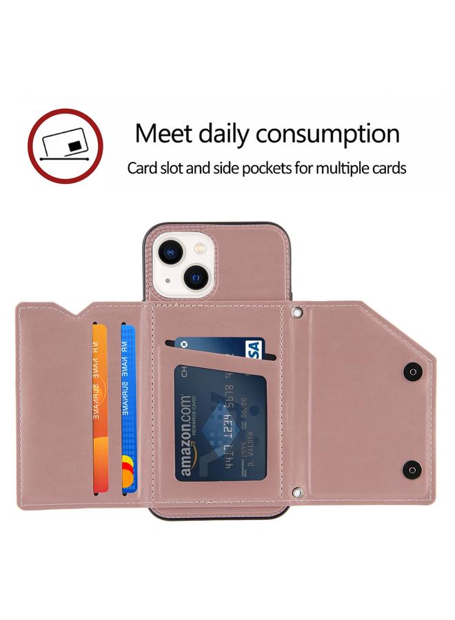 erorex Case For iPhone 15 Plus Skin Feel PU + TPU + PC Back Cover Shockproof Case - Image 5