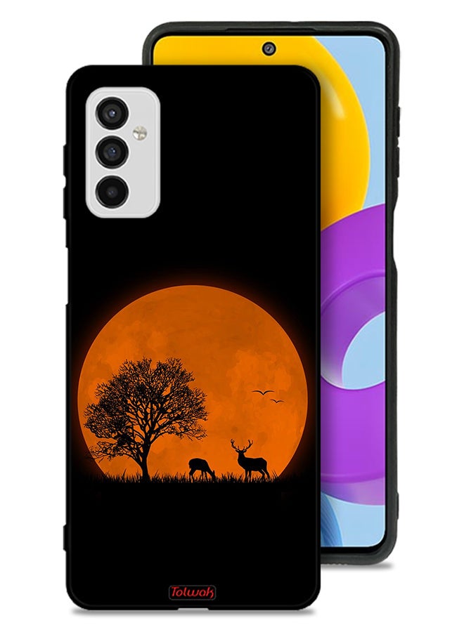 Tolwak Samsung Galaxy M52 5G Protective Case Cover Evening Moon Art - Image 1