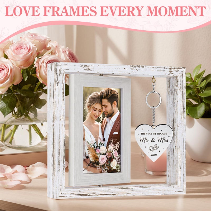 HELORAY Wedding Gifts for Couples Engagement Gift Newly Wed Gifts for Couple Unique Bridal Shower Gift for Bride To Be Mr and Mrs Presents for Newlyweds Bride and Groom Registry Must Haves His and Hers - Image 3