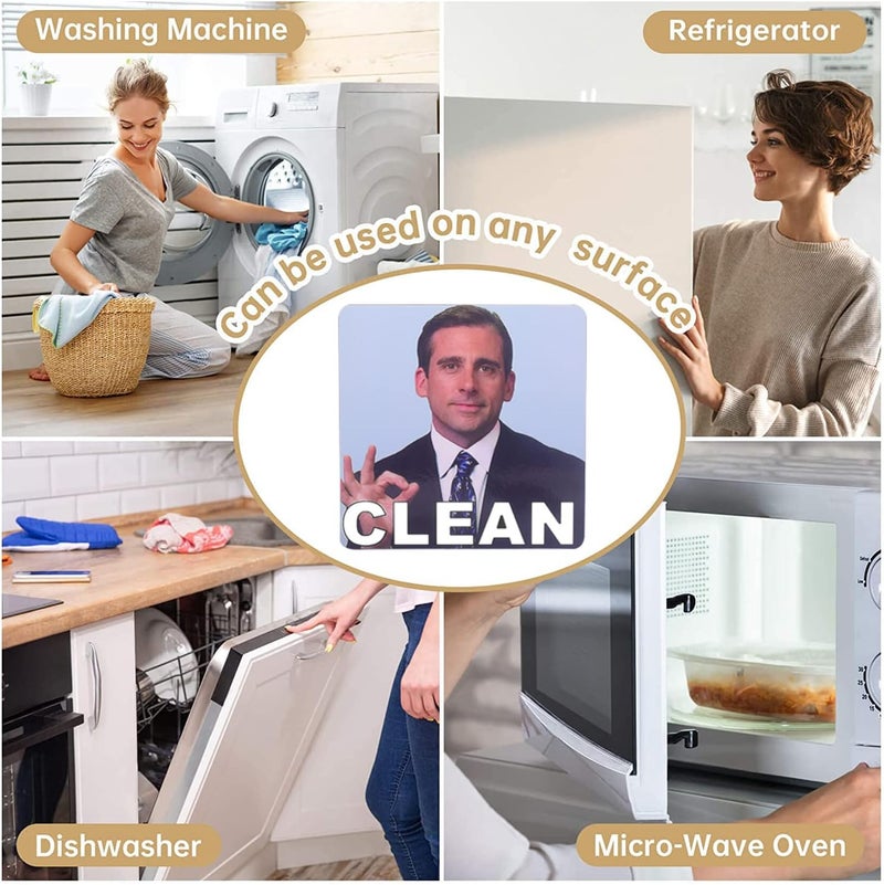 DBlosp Clean and Dirty Magnet，Dishwasher Magnet Clean Dirty Sign Indicator，Reversible Dish Washer Sign, Double Sided Strong Kitchen Flip Indicator，Apartment Must Haves Kitchen Necessities - Image 4