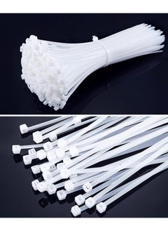MOMENT Self Locking Cable Ties | 300 X 3.6 Mm 12" Inch | 100 Pieces, White | Heat Resistant Cable Zip Ties | Self-Locking Cable Organizer | Anti - Slip Wire Organizer | For Indoor & Outdoor Use  - Image 4