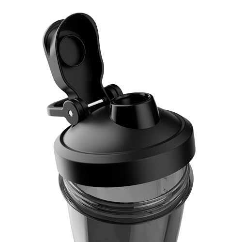 VOLTRX VortexBoost Electric Shaker Bottle, USB C Rechargeable Protein Shake Mixer, Shaker Cups for Protein Shakes and Meal Replacement Shakes, BPA-Free, Made with Tritan, Black - Image 3
