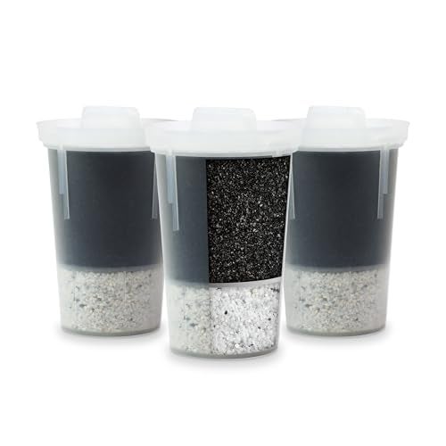 Santevia MINA Alkaline Water Filter Value Pack | 3-Pack At Home Water Pitcher Filter Adds Minerals and Makes Alkaline Water | Chlorine and Lead Water Filter| Made In North America - Image 1