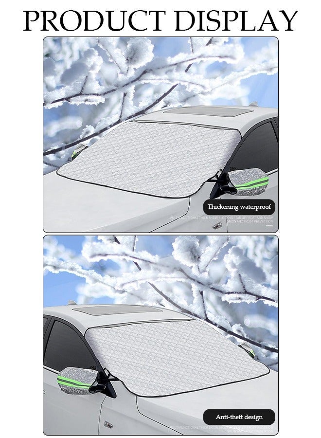 DUNISO Windshield Sunshade Car Sun Protection Cover Car Shade Front Windshield Blocks 99% UV Rays Keeps Your Vehicle Cool Foldable - Image 2