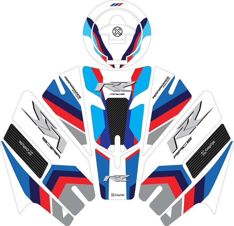 Grayfixx Custom Tank Pad for R15 V4 | R15 V4 Sticker, Pack of 1 - Image 1