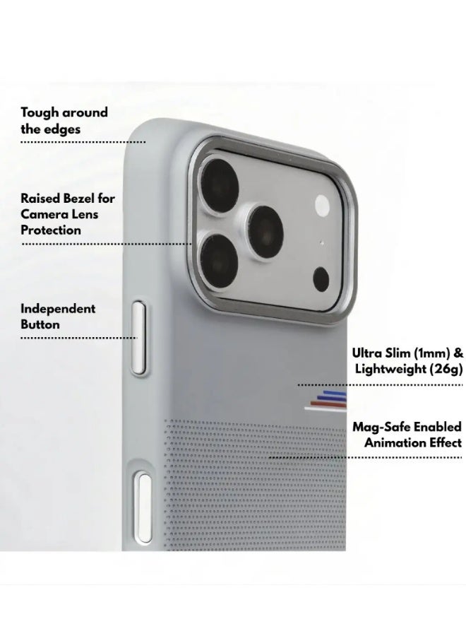 RMO IC SENSOR Case For iPhone 17 Pro Case with Raised Camera Bezel, MagSafe Compatible, Ultra Slim Lightweight 17 Pro Max Cover, Compatible with Wireless Charging Gray | WIDGETS MARIX - Image 2