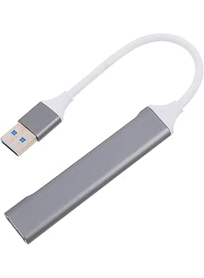 USB Hub 4 منافذ نقل بيانات عالي السرعة مقسم USB للكمبيوتر المحمول توافق واسع لا حاجة لتعريفات - Image 1