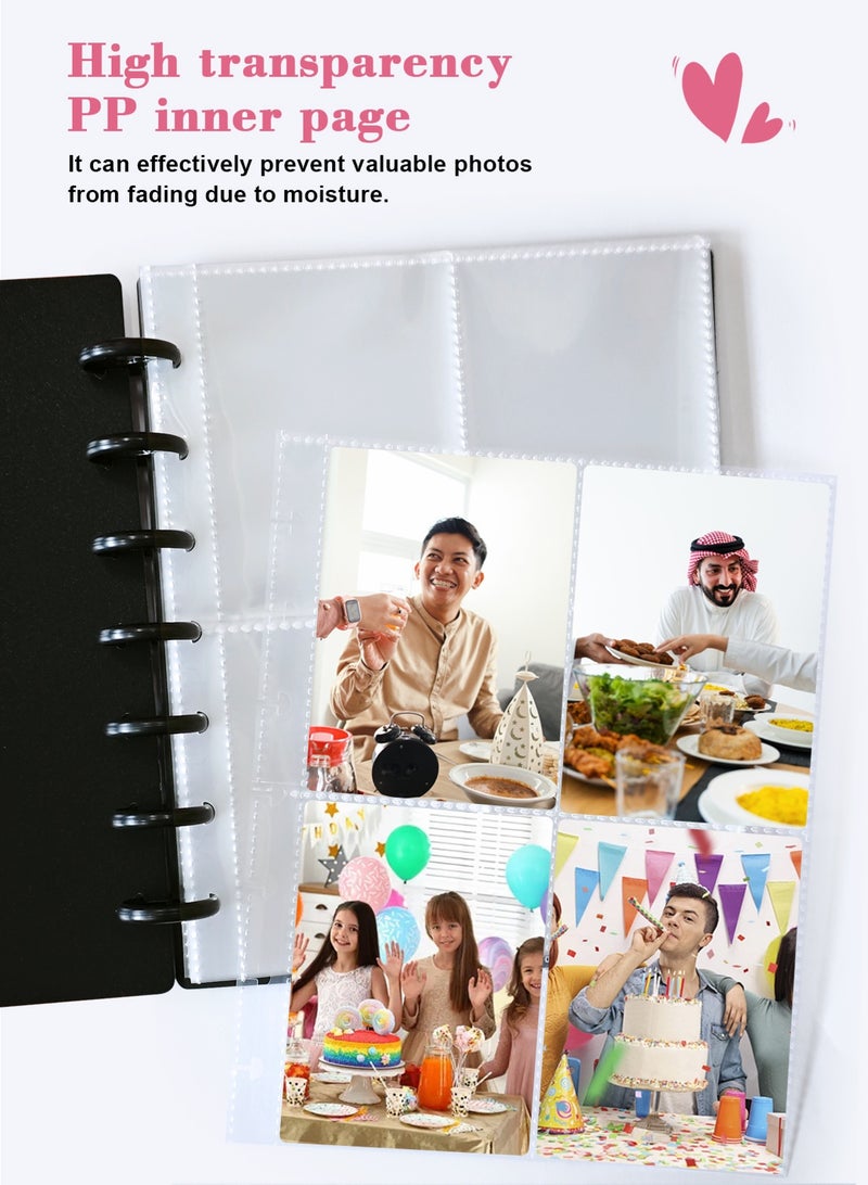 هومار كيت بطاقة أعمال مجموعة 2 و 3 بطاقة فوتوغرافية حامل بطاقة فوتوغرافية أكياس كتاب مع 30Pcs الصفحات الداخلية - Image 3