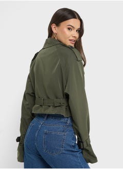 Ginger Cropped Trench Jacket  - Image 2