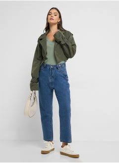 Ginger Cropped Trench Jacket  - Image 4