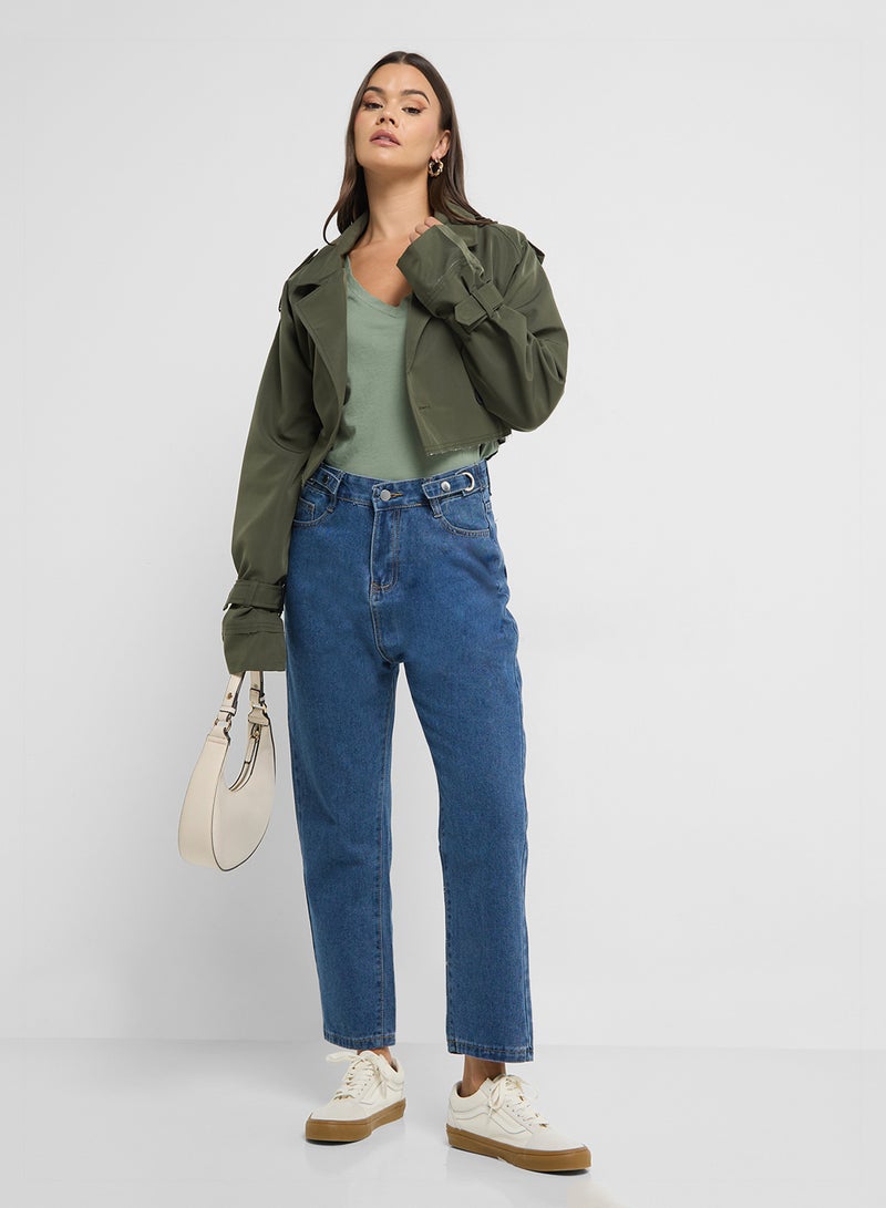 Ginger Cropped Trench Jacket  - Image 4