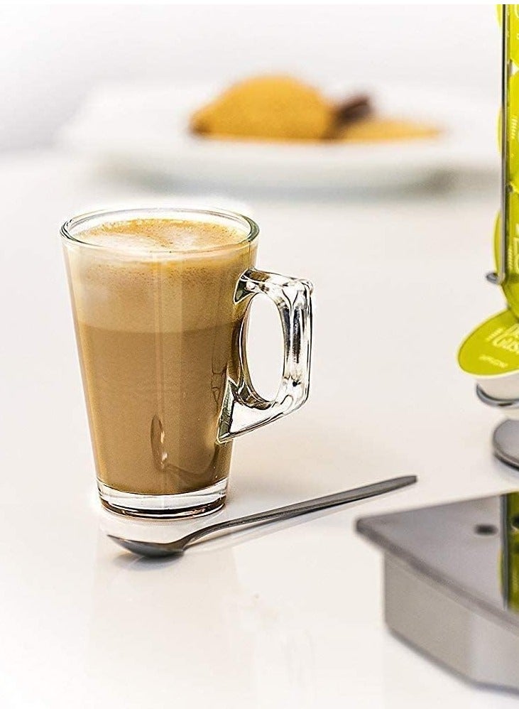 6 PACK Premium Glass Coffee Mugs with Handle 120ml - Coffee Cups, Transparent Tea Cup for Hot/Cold Beverages - Image 2