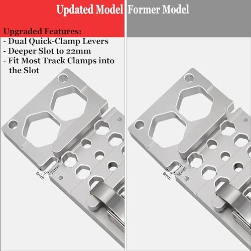 ViewReal Track Saw Square for Precise 90 Cuts Right Angle Circular Saw Guide Rail Compatible with Festool Makita Guide Rails EasyInstall Circular Saw Guide Upgraded - Image 3