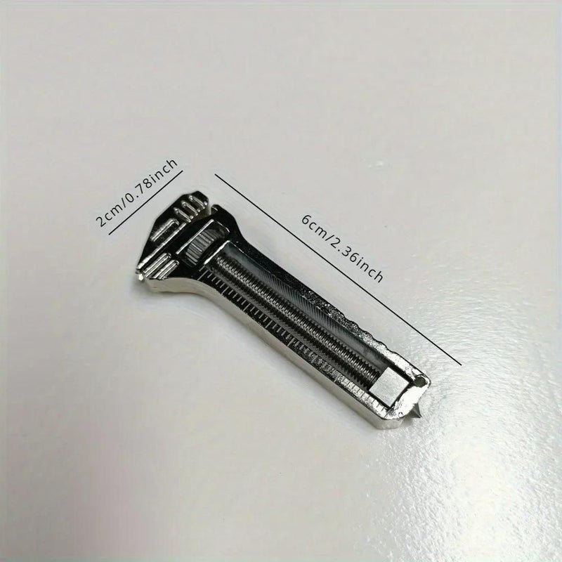 2pcs Mini Titanium Alloy Multitool Pocket Wrench Portable Camping Bottle Opener Kit - Image 3