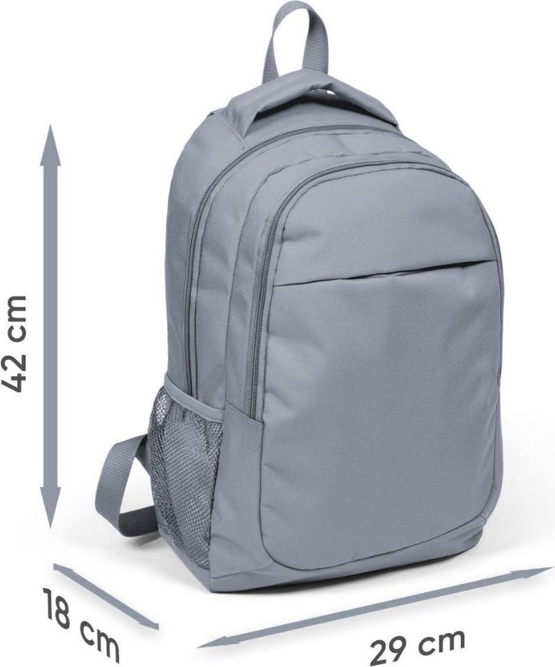CORAL HIGH Kids Purple Pink Three Compartment School Backpack 14401  - Image 4