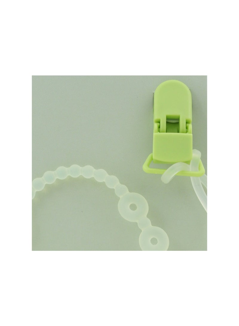 Safari Baby Pacifier Clip Holder Chain – Green - Image 3