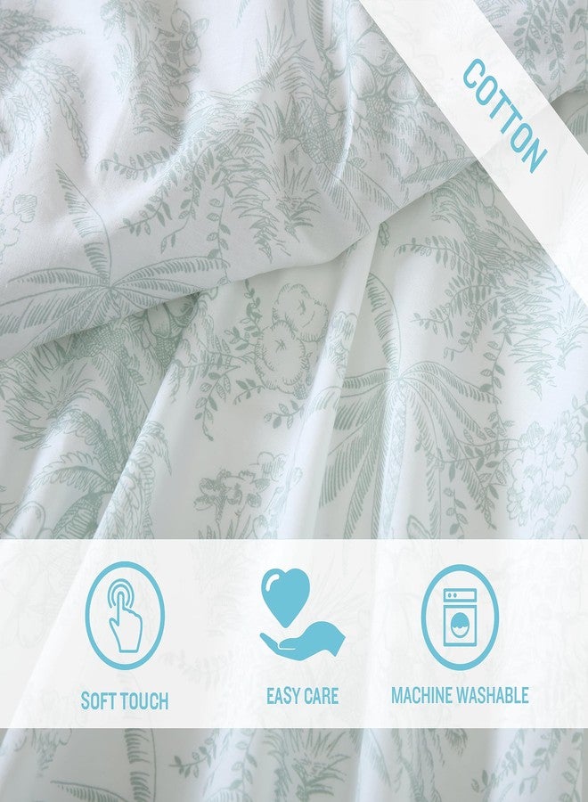 Tommy Bahama - Queen Size Sheets Set, Crisp & Tailored Cooling Sheets with a Smooth Cotton Percale Lightweight Feel - Bed Sheets with Matching Pillowcases & Fitted Sheet (Pen and Ink Palm Green) - Image 3