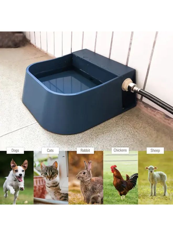 Blue Automatic Animal Water Bowl for Horses Cattle Goats Cats Dogs - Image 3
