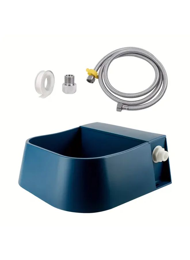 Blue Automatic Animal Water Bowl for Horses Cattle Goats Cats Dogs - Image 1