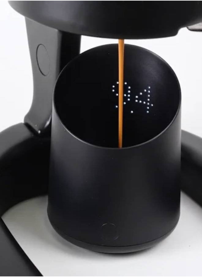 Subscale | Digital Coffee Dosing Cup, Invisible LED Display, Touch Activated, Accurate Coffee Beans Weighing Scale in Grams or Oz, USB-C Rechargeable, IPX4 Splash Resistant - Black