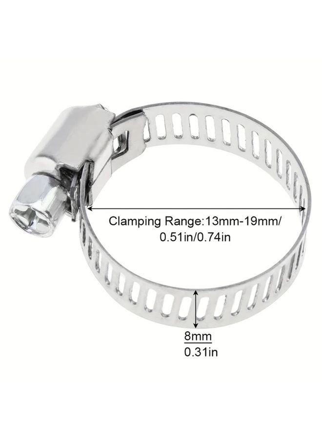 304 Stainless Steel 3 8 Inch Mini Ball Valve With 2 Hose Clamps Barb Shut Off Switch - Image 3