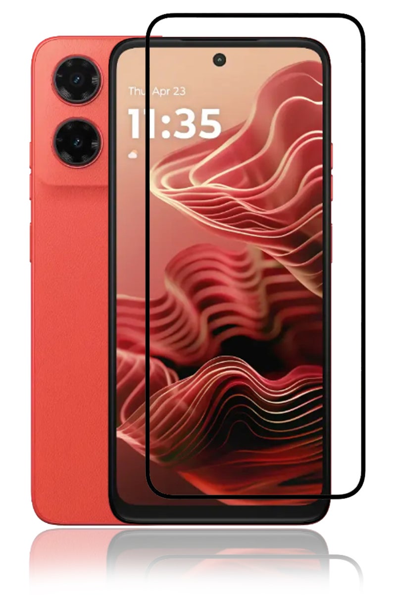 For Motorola Moto G35 5G Screen Protector – Edge to Edge Tempered Glass Screen Protector, High Transparency, Delicate Touch, Anti-Explosion, Smooth Arc Edges, Easy Installation - Image 1