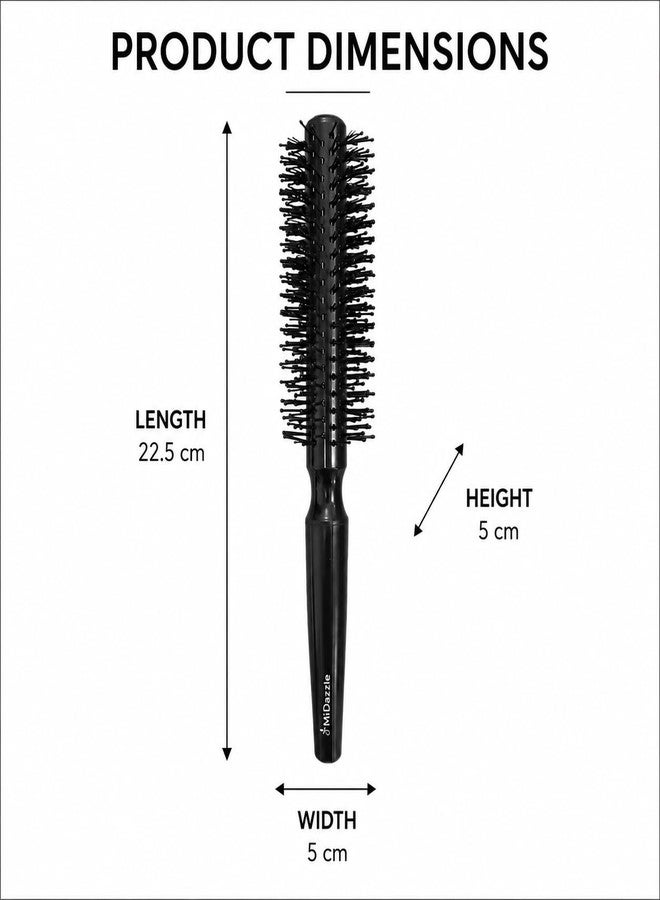 Midazzle Round Hair Brush for Adding Curls, Volume & Waves in Hair | Styling, Detangling and Grooming for Men and Women | Reduces Hair Breakage and Promotes Hair Growth | Best Hair Brush for All Hair Types (MIHB0040) - Image 3