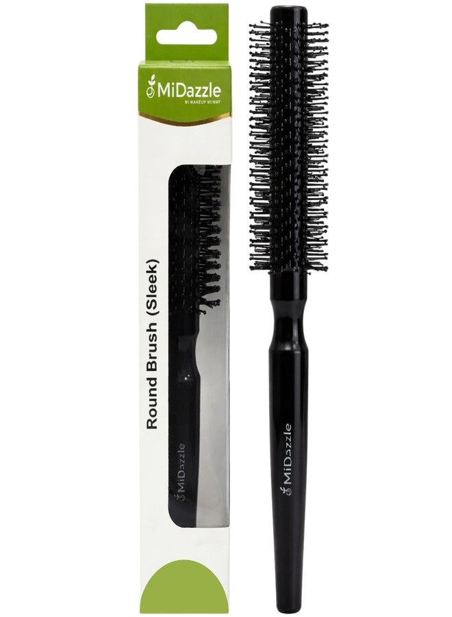 Midazzle Round Hair Brush for Adding Curls, Volume & Waves in Hair | Styling, Detangling and Grooming for Men and Women | Reduces Hair Breakage and Promotes Hair Growth | Best Hair Brush for All Hair Types (MIHB0040) - Image 1