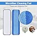 DLAIMI 4 Pack Microfiber Cleaning Pad for Bona Mop Safe for Hardwood Hard Surface Floors Dry Wet Floor Cleaning Includes 2 Microfiber Cleaning Pad and 2 Dusting Pad Microfiber Mop Pads for 18Inch Mop - Image 4