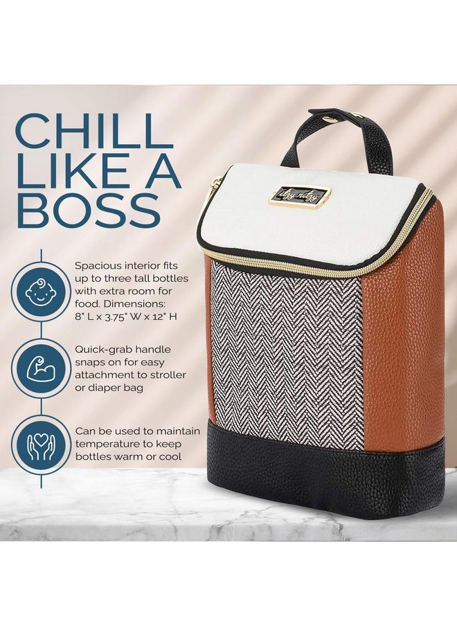 Itzy Ritzy Itzy Ritzy Insulated Bottle Bag - Keeps Bottles Warm or Cool - Holds 3 Bottles & Features Interior Pocket For Ice Pack (Not Included), Coffee and Cream  - Image 3