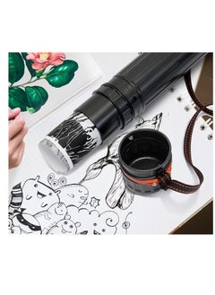 VViViD VViViD 17.5” - 29.5” inch Black Telescoping Storage Tube, with Carrying Strap, for Posters, Documents, Art, Blueprints, and More  - Image 4