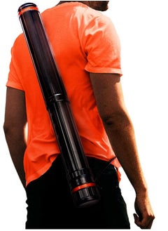 VViViD VViViD 17.5” - 29.5” inch Black Telescoping Storage Tube, with Carrying Strap, for Posters, Documents, Art, Blueprints, and More  - Image 5