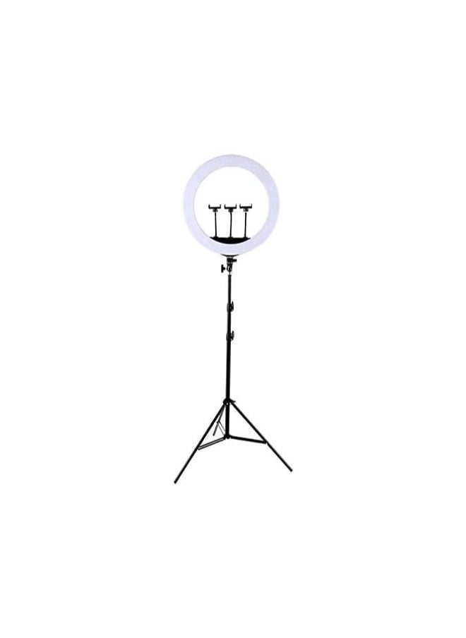 Generic - 21-Inch Dual Color LED Ring Light with Adjustable Tripod – Ideal for Makeup, Photography & Video Recording - Image 1