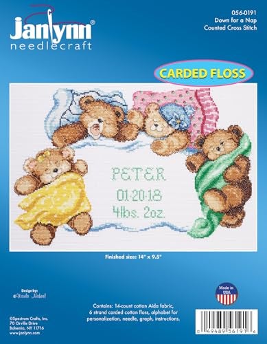 Janlynn 0560191 Cross Stitch Kit 912Inch by 14Inch Down for a Nap - Image 3