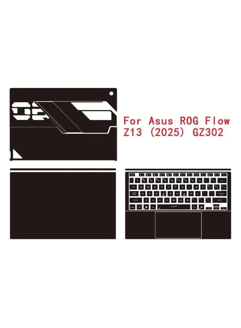 Laptop Sticker Sleeve Compatible 13.4-inch ASUS ROG Flow Z13 2025 GZ302E Scratch Resistant Stickers 3-Sided Laptop Film Laptop Film - Image 3