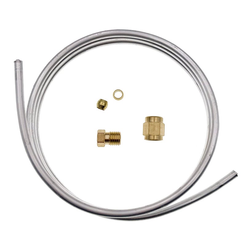 Meter Star 0164mm Aluminum Tubing KitGas Pilot Tubing Kit with Compression Olive Fittings M8x1 Female and Male Nuts Valve Pilot Burner Tube Pipe AssemblyLength 395 Inch - Image 2