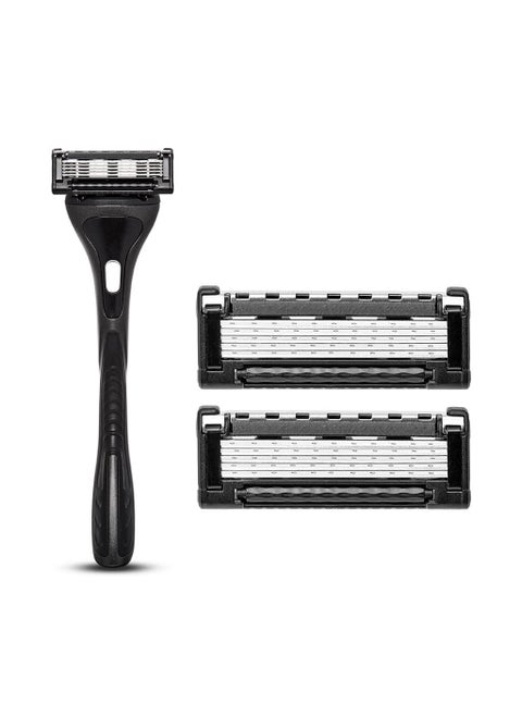 King of Shaves 5 Blade Razor With Precision Trimmer And 2 Razor Blades