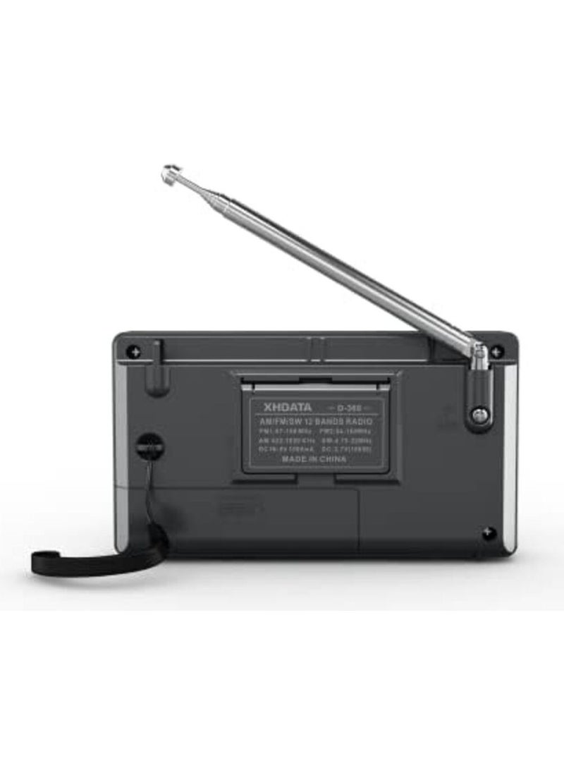 XHDATA - D368 Shortwave Am Fm 12 Band Dsp Stereo Portable Radio Mp3 Player Rechargeable - Image 1