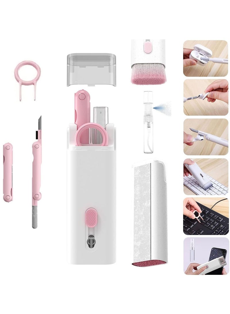 7-in-1 Electronic Cleaner Kit for Airpods - Laptop Cleaner, Keyboard Cleaner Kit, Portable Cleaning Kit with Cleaning Pen Brush Spray for iPhone iPad MacBook Screen/Keyboard/Headphones - Image 1