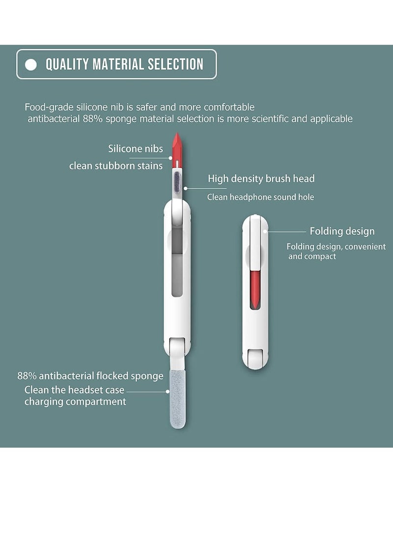 7-in-1 Electronic Cleaner Kit for Airpods - Laptop Cleaner, Keyboard Cleaner Kit, Portable Cleaning Kit with Cleaning Pen Brush Spray for iPhone iPad MacBook Screen/Keyboard/Headphones - Image 3