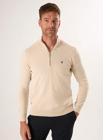 FELIX HARDY Half-Zip Knit Sweater