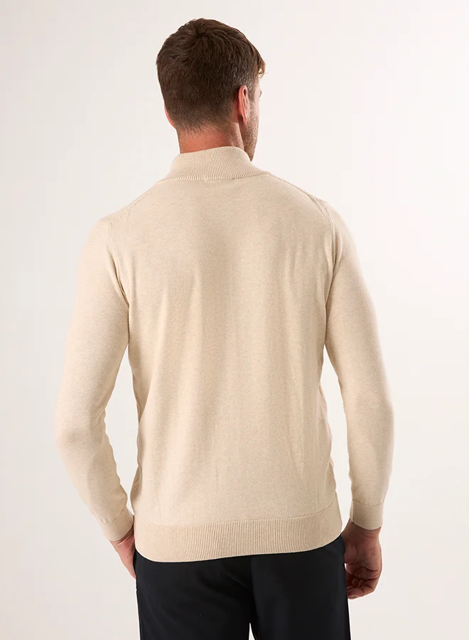 FELIX HARDY Half-Zip Knit Sweater