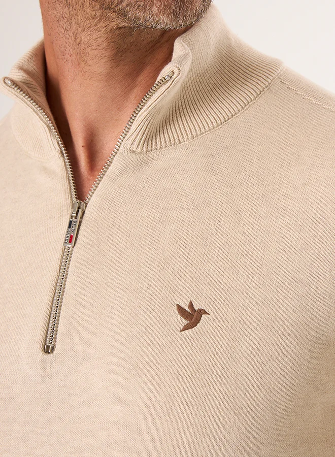 FELIX HARDY Half-Zip Knit Sweater